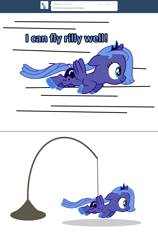 Size: 1280x2030 | Tagged: safe, artist:sintakhra, princess luna, alicorn, pony, ask, ask sandy pony, female, filly, solo, tumblr, woona, younger