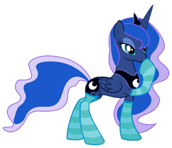 Size: 1024x885 | Tagged: safe, artist:tabrony23, princess luna, alicorn, pony, clothes, simple background, socks, solo, striped socks, transparent background, vector