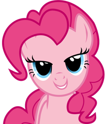 Size: 900x1020 | Tagged: dead source, safe, artist:eruvon, pinkie pie, earth pony, pony, bedroom eyes, love face, simple background, transparent background, vector