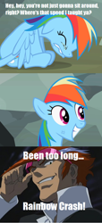 Size: 500x1096 | Tagged: safe, edit, edited screencap, screencap, rainbow dash, pegasus, pony, may the best pet win, alternate ending, comic, crossover, mentor, rescue, s-cry-ed, screencap comic, scryed, straight cougar