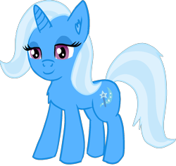 Size: 1268x1193 | Tagged: safe, artist:poniidesu, derpibooru import, trixie, pony, unicorn, chest fluff, colored, ear fluff, flat colors, simple background, solo, transparent background