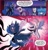 Size: 1360x1414 | Tagged: safe, artist:tonyfleecs, idw, nightmare moon, princess luna, rarity, twilight sparkle, twilight sparkle (alicorn), alicorn, pony, unicorn, ponies of dark water, spoiler:comic, spoiler:comic45, armor, blast, cape, clothes, comic, cropped, duo, ethereal mane, female, magic, magic blast, mare, mask, nightmare moon glamour, official comic, red eyes, scarf, speech bubble, starry mane