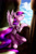 Size: 1280x1920 | Tagged: safe, artist:cosmalumi, princess cadance, alicorn, pony, clothes, dress, pegasus cadance, solo, tangled (disney), window