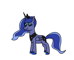 Size: 1016x833 | Tagged: safe, artist:amateur-draw, princess luna, alicorn, pony, 1000 hours in ms paint, ms paint, solo