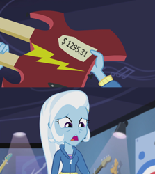 Size: 1280x1436 | Tagged: safe, derpibooru import, edit, edited screencap, screencap, trixie, equestria girls, guitar centered, rainbow rocks, meme, rock tv, super mario world (tv series)