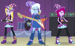 Size: 1302x808 | Tagged: safe, derpibooru import, screencap, fuchsia blush, lavender lace, trixie, equestria girls, rainbow rocks, female, trixie and the illusions