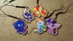 Size: 1200x675 | Tagged: safe, artist:dogi-crimson, artist:sky-railroad, princess luna, rainbow dash, sunset shimmer, twilight sparkle, twilight sparkle (alicorn), alicorn, pegasus, pony, craft, ear fluff