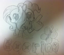 Size: 1680x1428 | Tagged: safe, artist:black dog, fluttershy, pinkie pie, earth pony, pegasus, pony, ask p.twi, balloon, balloon party, boooring!, traditional art