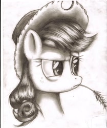 Size: 2548x3042 | Tagged: safe, artist:megaphonnic, applejack, earth pony, pony, female, high res, mare, traditional art