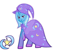 Size: 1024x886 | Tagged: safe, artist:bat-blood, derpibooru import, trixie, pony, unicorn, cape, clothes, deviantart watermark, female, hat, mare, obtrusive watermark, simple background, transparent background, trixie's cape, trixie's hat, watermark