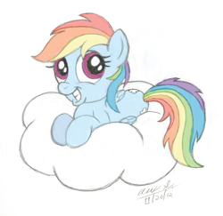 Size: 822x800 | Tagged: safe, artist:aleximusprime, color edit, edit, rainbow dash, pegasus, pony, cloud, colored, simple background, sketch, solo, white background