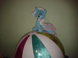 Size: 960x720 | Tagged: safe, artist:raindashesp, derpibooru import, trixie, pony, unicorn, beach ball, female, irl, mare, photo, plushie