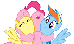 Size: 5550x3317 | Tagged: safe, artist:redink853, fluttershy, pinkie pie, rainbow dash, earth pony, pegasus, pony, female, mare