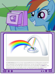 Size: 564x770 | Tagged: safe, rainbow dash, pegasus, pony, exploitable meme, meme, tv meme