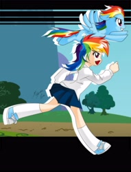 Size: 2968x3886 | Tagged: safe, artist:shinta-girl, rainbow dash, human, human ponidox, humanized