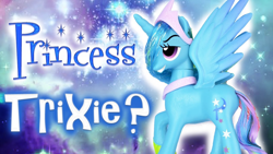 Size: 1280x720 | Tagged: safe, derpibooru import, trixie, alicorn, alicornified, race swap, toy, trixiecorn