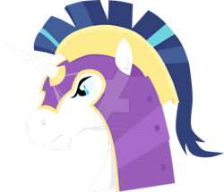 Size: 1024x882 | Tagged: safe, artist:obscuredragone, shining armor, pony, unicorn, colored, helmet, simple background, solo, transparent background, vector, watermark