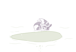 Size: 960x664 | Tagged: safe, artist:sintakhra, silverstream, pony, seapony (g4), tumblr:studentsix, bubble, cute, diastreamies, implied sandbar, looking at you, simple background, solo, soon, surfboard, water, white background