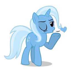 Size: 7897x7683 | Tagged: safe, artist:retropony, derpibooru import, trixie, pony, unicorn, absurd resolution, female, heart, mare, simple background, solo, transparent background, vector