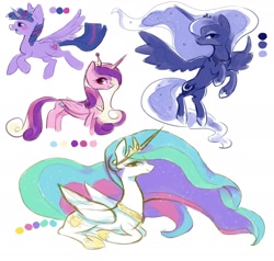 Size: 2100x2000 | Tagged: safe, artist:staticdragon1, princess cadance, princess celestia, princess luna, twilight sparkle, twilight sparkle (alicorn), alicorn, pony, alicorn tetrarchy, female, mare