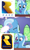 Size: 640x1080 | Tagged: safe, derpibooru import, edit, edited screencap, screencap, trixie, all bottled up, design, exploitable meme, logo, magic, meme, rareware, trixie fixing meme