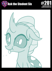 Size: 800x1083 | Tagged: safe, artist:sintakhra, ocellus, changedling, changeling, tumblr:studentsix, animated, cute, diaocelles, female, pfft, raspberry, silly, sintakhra is trying to murder us, tongue out