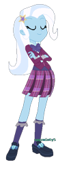 Size: 240x562 | Tagged: safe, artist:spgzminty55, derpibooru import, trixie, equestria girls, alternate universe, clothes, crystal prep academy uniform, school uniform