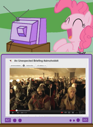 Size: 563x770 | Tagged: safe, pinkie pie, pony, exploitable meme, laughing, meme, tv meme