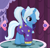 Size: 421x404 | Tagged: safe, derpibooru import, screencap, trixie, pony, unicorn, 3d, alternate hairstyle, babysitter trixie, clothes, cute, diatrixes, gameloft, hoodie, it begins, meme origin, smiling, solo