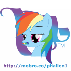 Size: 1080x1080 | Tagged: safe, artist:phallen1, rainbow dash, pegasus, pony, mousdash, moustache, movember