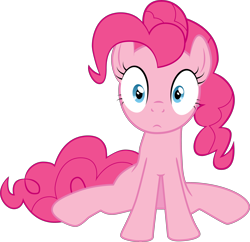 Size: 3682x3562 | Tagged: safe, artist:felix-kot, pinkie pie, earth pony, pony, female, mare, simple background, sitting, solo, transparent background, vector