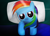 Size: 1509x1080 | Tagged: safe, artist:izeer, rainbow dash, pegasus, pony, blue coat, female, mare, multicolored mane