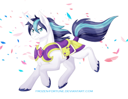 Size: 2838x2209 | Tagged: safe, artist:frozen-fortune, shining armor, pony, unicorn, ear fluff, petals, running, simple background, solo, transparent background