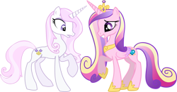 Size: 887x464 | Tagged: safe, artist:schizophrenicsurs, fleur-de-lis, princess cadance, alicorn, pony, simple background, transparent background, vector