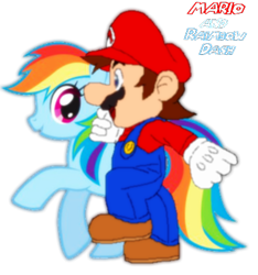 Size: 375x401 | Tagged: safe, rainbow dash, pegasus, pony, crossover, female, mare, mario, super mario bros.