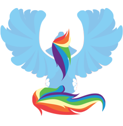 Size: 1900x1956 | Tagged: safe, artist:gatitonyaa, rainbow dash, pegasus, pony, blue coat, female, mare, multicolored mane