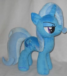 Size: 882x1001 | Tagged: safe, artist:mlpt-fan, derpibooru import, trixie, pony, unicorn, female, irl, mare, photo, plushie, solo