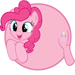 Size: 800x800 | Tagged: safe, artist:fataliciousss, pinkie pie, earth pony, pony, balloon, circle tool, inflation