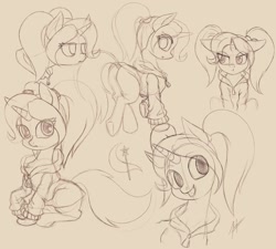 Size: 1024x920 | Tagged: safe, artist:zetamad, derpibooru import, trixie, pony, unicorn, babysitter trixie, sketch, sketch dump, solo