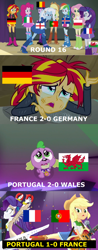 Size: 768x1952 | Tagged: safe, derpibooru import, applejack, fluttershy, pinkie pie, rainbow dash, rarity, sunset shimmer, trixie, twilight sparkle, equestria girls, euro 2016, football, france, germany, iceland, italy, mane six, obligatory pony, portugal, wales