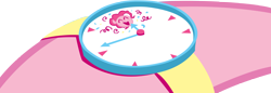 Size: 5000x1712 | Tagged: safe, artist:somepony, pinkie pie, earth pony, pony, simple background, transparent background, vector, watch