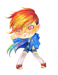 Size: 900x1165 | Tagged: safe, artist:sugar-annanya, rainbow dash, chibi, converse, goggles, humanized, shoes