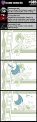 Size: 800x2630 | Tagged: safe, artist:sintakhra, gallus, sandbar, pony, tumblr:studentsix, arms in the air, bunk bed, falling, hitting, ladder, tail, tail wrap