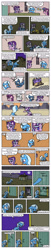 Size: 1000x4910 | Tagged: safe, artist:acidemerald, derpibooru import, double diamond, maud pie, night glider, starlight glimmer, sugar belle, trixie, earth pony, pegasus, pony, unicorn, comic, female, male, mare, no pupils, our town, stallion