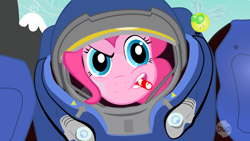 Size: 1280x720 | Tagged: safe, artist:biggerponiverse, pinkie pie, earth pony, pony, crossover, solo, starcraft