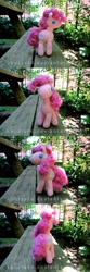 Size: 1800x5400 | Tagged: safe, artist:sbuzzard, pinkie pie, pony, amigurumi, crochet, irl, photo, plushie, solo