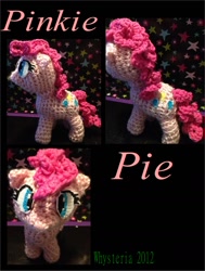 Size: 988x1309 | Tagged: safe, artist:whysteria, pinkie pie, pony, amigurumi, crochet, irl, photo, plushie, solo