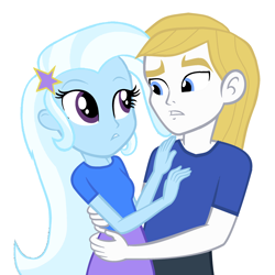 Size: 2264x2264 | Tagged: safe, artist:3d4d, derpibooru import, prince blueblood, trixie, equestria girls, base used, bluetrix, equestria girls-ified, female, male, shipping, simple background, straight, vector, white background