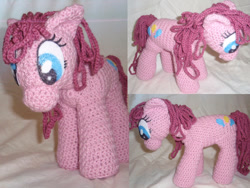 Size: 800x600 | Tagged: safe, artist:eeahs, pinkie pie, pony, amigurumi, crochet, irl, photo, plushie, solo