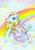 Size: 638x900 | Tagged: safe, artist:ainashadox, rainbow dash, rainbow dash (g3), pegasus, pony, g3, rainbow, solo, traditional art